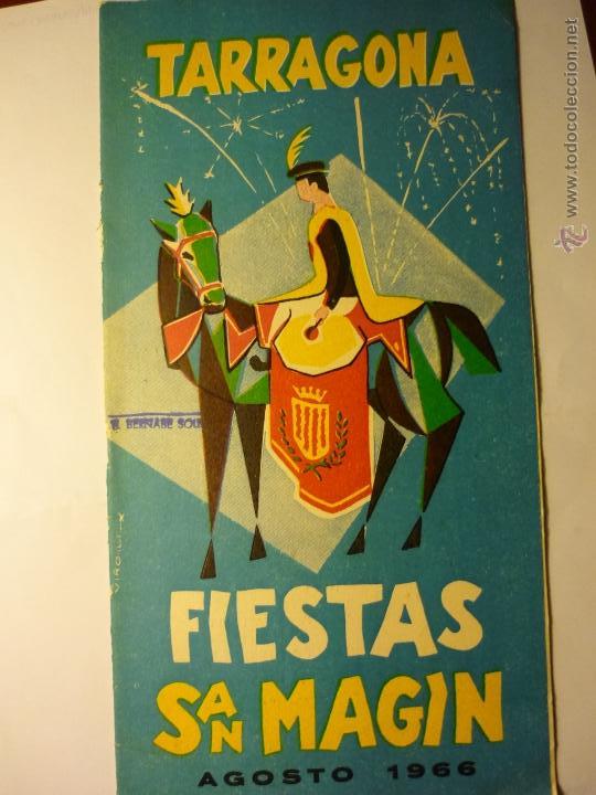 Collezionismo: PROGRAMA FIESTAS SAN MAGIN TARRAGONA 1966-20 PAG. -EDIC.PUBLICIDAD GIMENO-BB