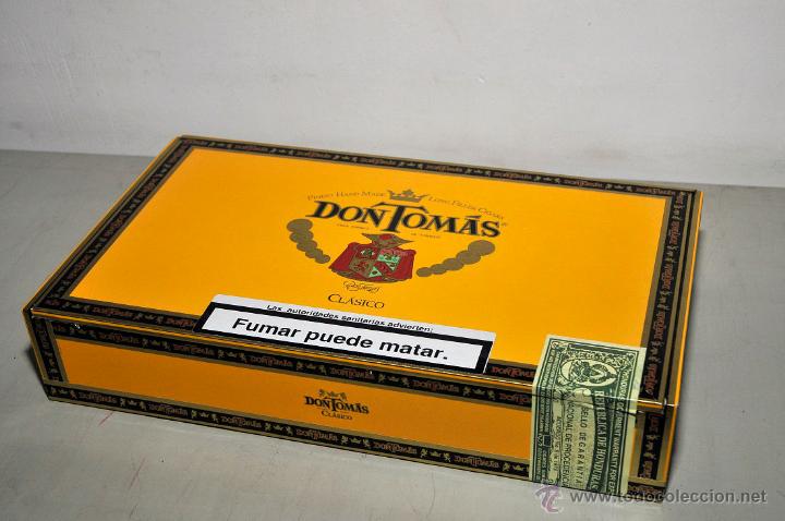 Coleccionismo: caja de puros vacia DON TOMAS - Foto 1