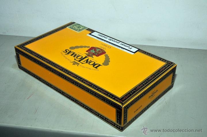 Coleccionismo: caja de puros vacia DON TOMAS - Foto 2