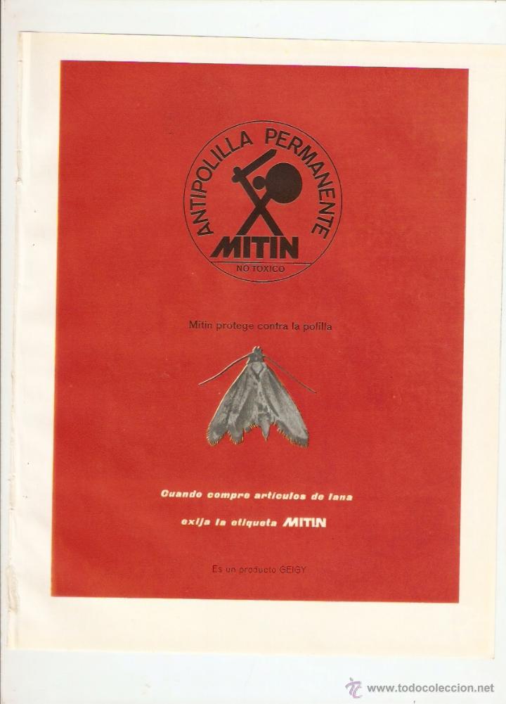 Coleccionismo: A&Ntilde;O 1959 RECORTE PRENSA PUBLICIDAD ANTIPOLILLA PERMANENTE MITIN CHOCOLATE NESTLE BOMBONES