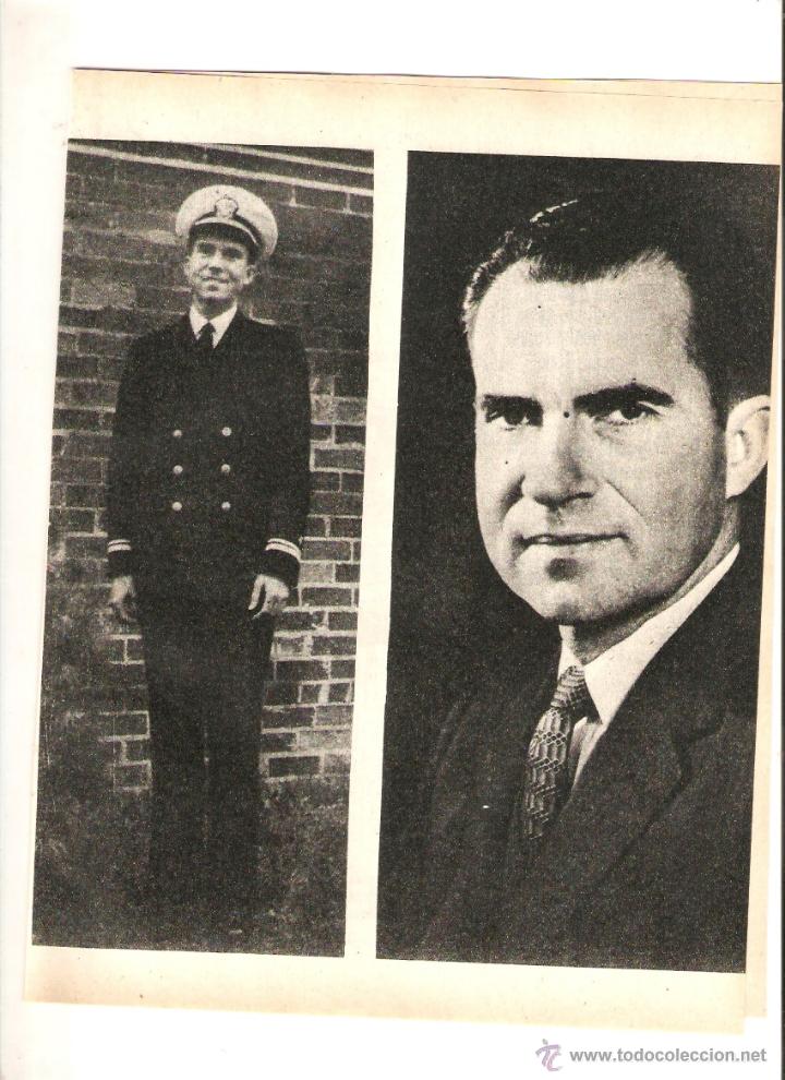 Coleccionismo: A&Ntilde;O 1960 RECORTE PRENSA RICHARD MILHOUS NIXON CANDIDATO REPUBLICANO A LA CASA BLANCA POLITICA EEUU