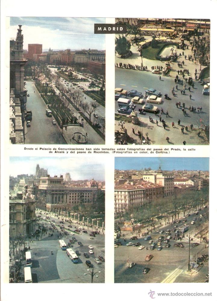 Coleccionismo: A&Ntilde;O 1959 RECORTE PRENSA FOTOS MADRID CUESTA DE LOS CIEGOS PLAZUELA SAN JAVIER RECOLETOS ALCALA PRADO