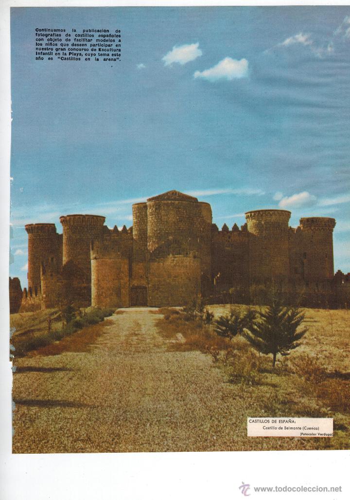 Coleccionismo: A&Ntilde;O 1959 RECORTE PRENSA FOTOGRAFIA CASTILLO DE BELMONTE CUENCA