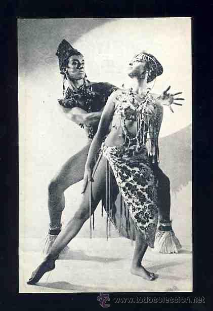 Coleccionismo: Tarjeta publicitaria del Grupo de Danza Nelly and Gino