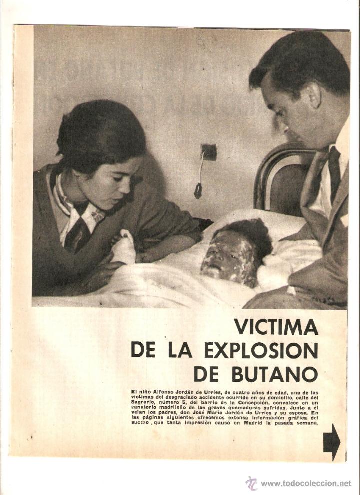 Colecionismo: A&Ntilde;O 1960 RECORTE PRENSA EXPLOSION GAS BUTANO BARRIO DE LA CONCEPCION MADRID JORDAN DE URRUTIA