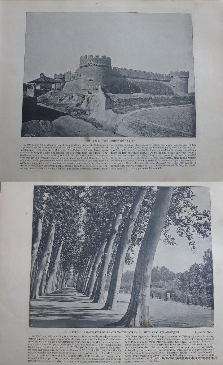 Collezionismo: FOTO L&Aacute;MINA SIGLO XIX. 1898. PANORAMA NACIONAL. LE&Oacute;N. CASTILLO DE LOS CONDES DE GRAJAL. SEGOVIA 13