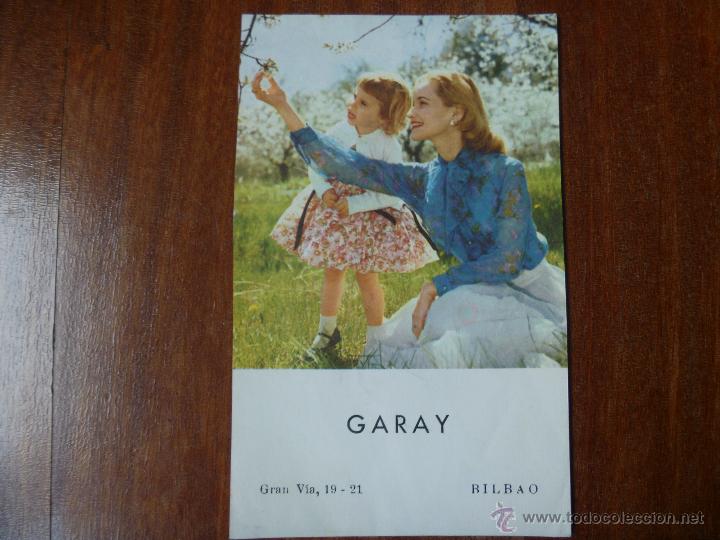 Coleccionismo: Publicidad tienda Garay Gran V&iacute;a Bilbao a&ntilde;os 70