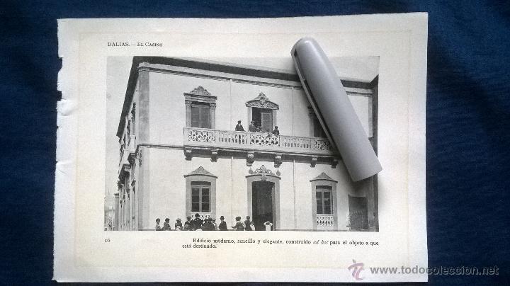 Coleccionismo: lamina fotografica antigua,el casino  dalias almeria 14x19