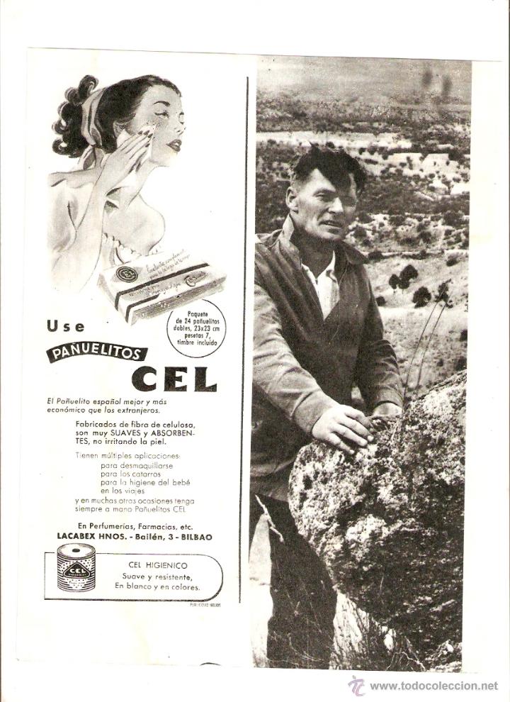 Collecting paper: A&Ntilde;O 1960 RECORTE PRENSA PUBLICIDAD PA&Ntilde;UELITOS CEL LACABEX HERMANOS BILBAO