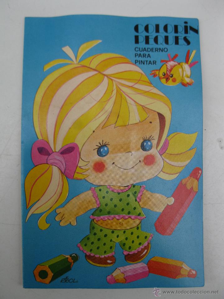 Coleccionismo: COLOR&Iacute;N PEQUES - CUADERNO PARA PINTAR - SIN USO - VILA - A&Ntilde;O 1980.