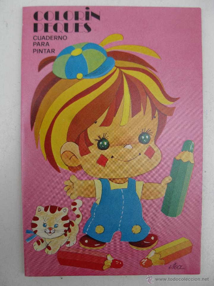 Coleccionismo: COLOR&Iacute;N PEQUES - CUADERNO PARA PINTAR - SIN USO - VILA - A&Ntilde;O 1980.