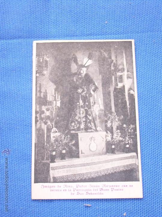 Coleccionismo: ANTIGUA ESTAMPA DE NTRO PADRE JESUS NAZARENO - PARROQUIA DEL BUEN PASTOR DE SAN SEBASTIAN
