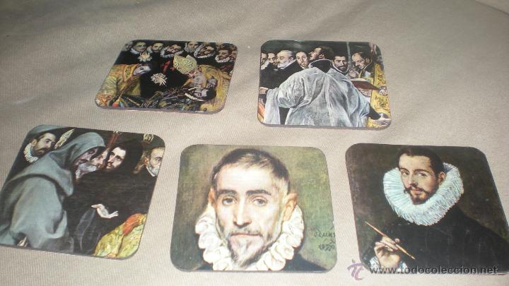 Coleccionismo: 5 POSAVASOS DE EL GRECO - Foto 1