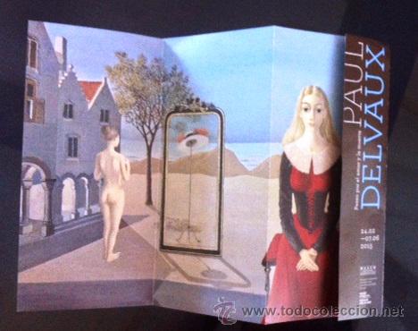 Coleccionismo: PAUL DELVAUX - PASEO POR EL AMOR Y POR LA MUERTE - TR&Iacute;TICO PUBLICITARIO EXPOSICI&Oacute;N