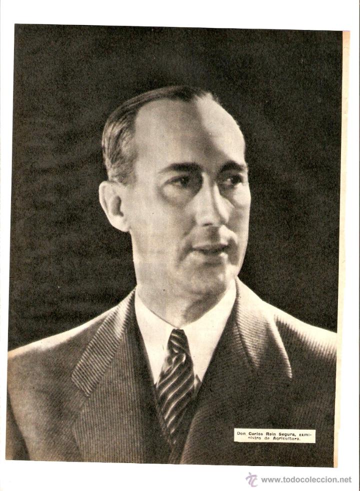 Collecting paper: A&Ntilde;O 1959 RECORTE PRENSA FOTOGRAFIA CARLOS REIN SEGURA EMILIO BENAVENT GENERAL XIMENEZ JOSE NOVAL