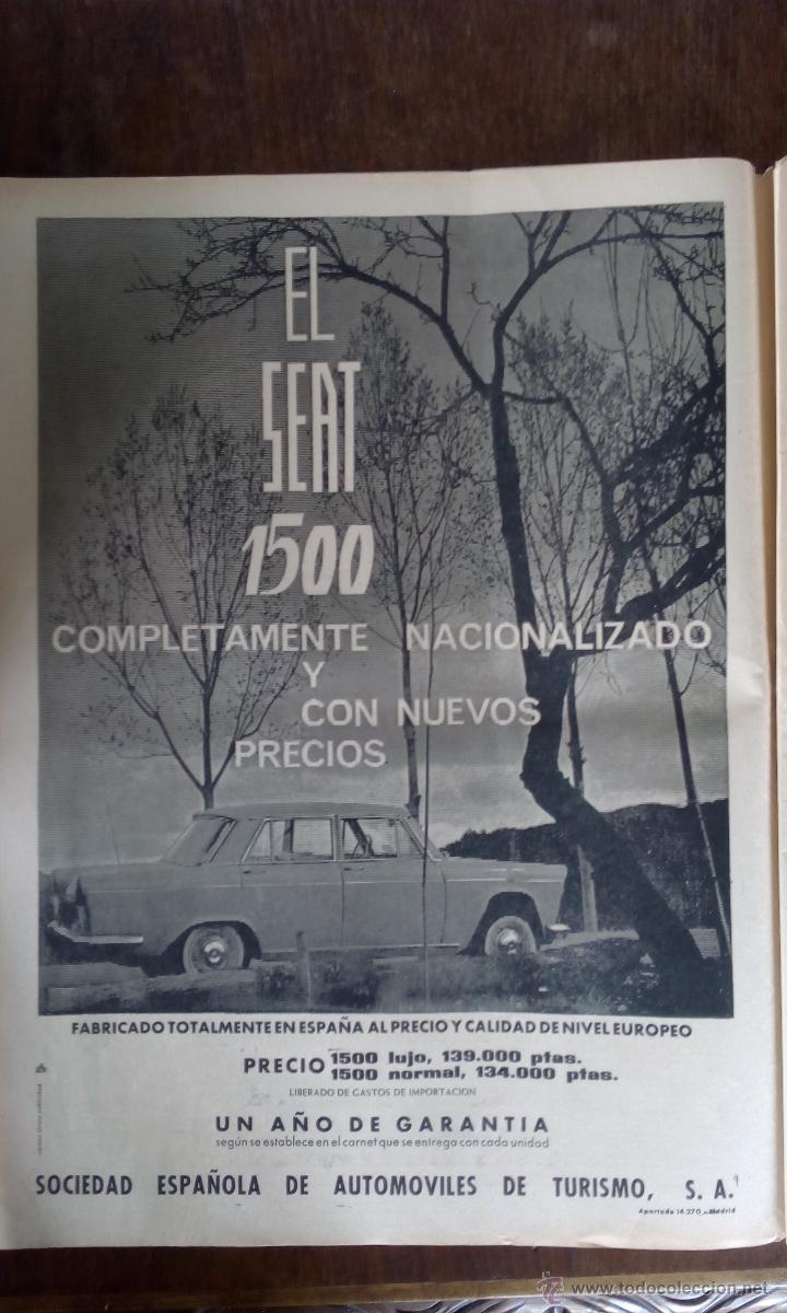 Sammelleidenschaft Papier: Publicidad Automovil Seat 1500 de 1964