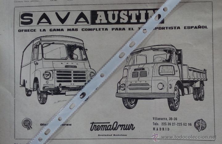 Sammelleidenschaft Papier: Publicidad Furgoneta y Camion Sava Austin de 1964