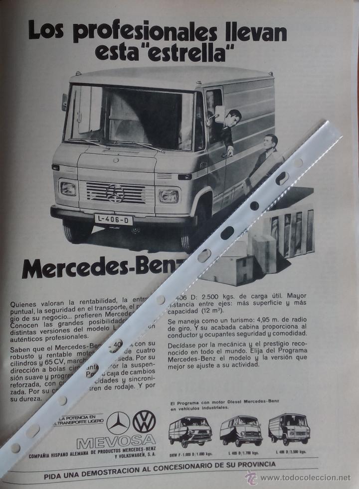 Sammelleidenschaft Papier: Publicidad Furgoneta Mercedes Benz