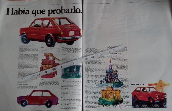 Coleccionismo: Publicidad Automovil Seat 133