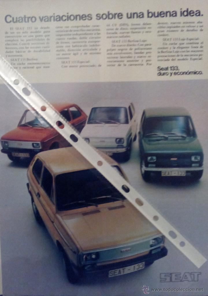 Collectionnisme: Publicidad Automovil Seat 133