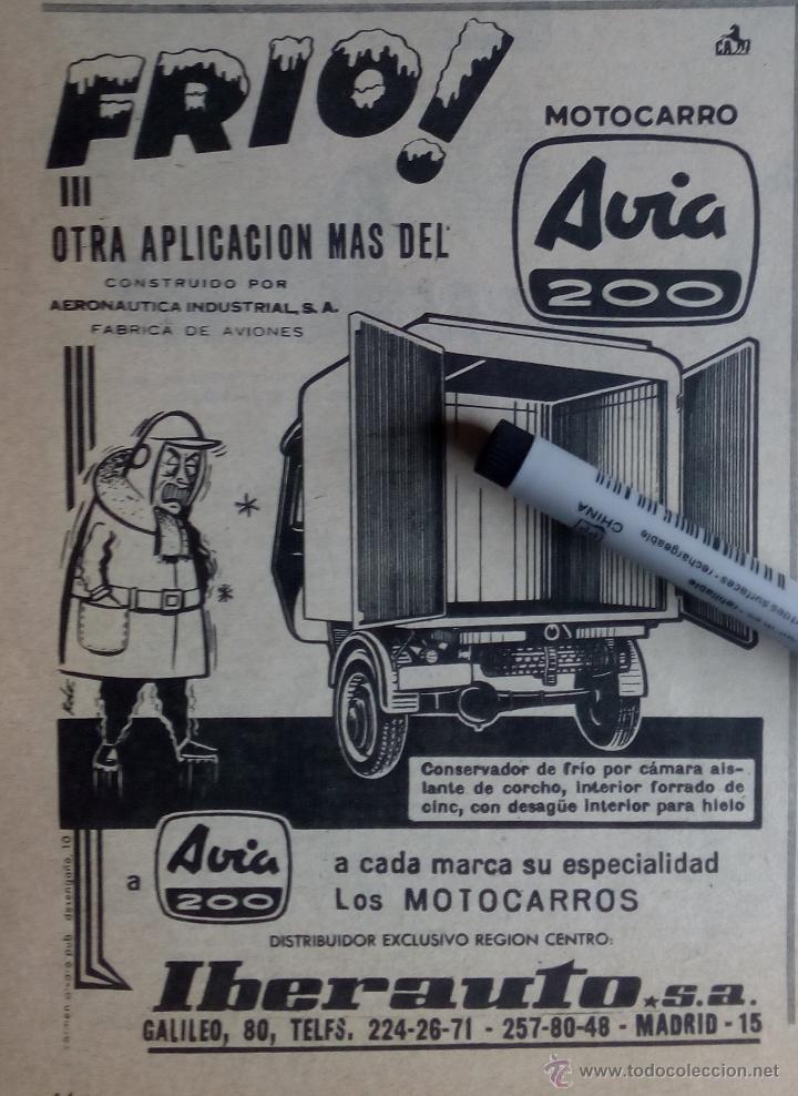 Coleccionismo: Publicidad Motocarro Avia