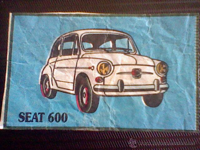Coleccionismo: antiguo recorte 6,5 X 4 CMS sobre azucar papel encerado tipo chicle coche SEAT 600 *C8