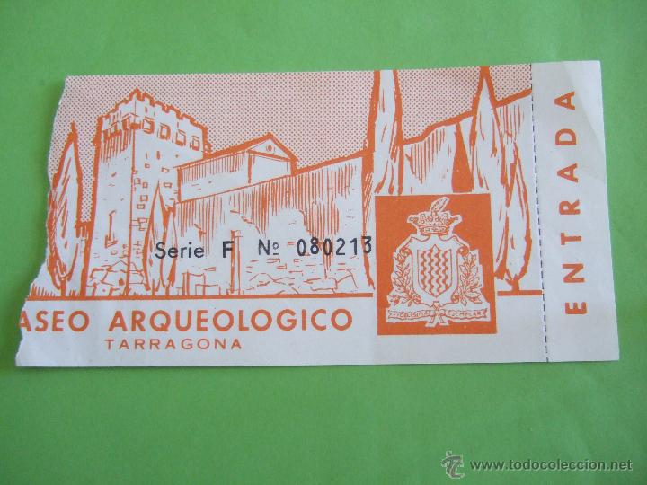 Collecting paper: BILLETE ENTRADA - MUSEO ARQUEOLOGICO DE TARRAGONA