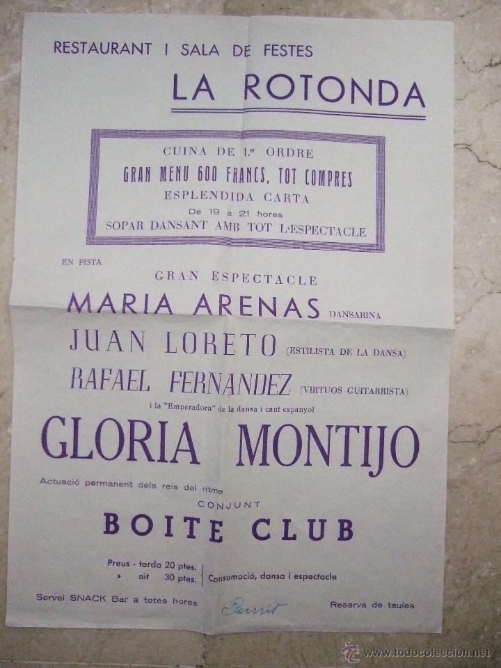 Collezionismo: FOLLETO - LA ROTONDA - ESPECTACULOS - RESTAURANTE - BIARRITZ ?