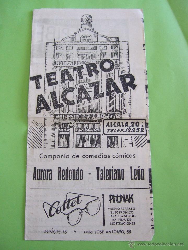 Collecting paper: FOLLETO PROGRAMA - TEATRO ALCAZAR - LA APERREADA VIDA DE ENRIQUE OCTAVIO - A&Ntilde;OS 50
