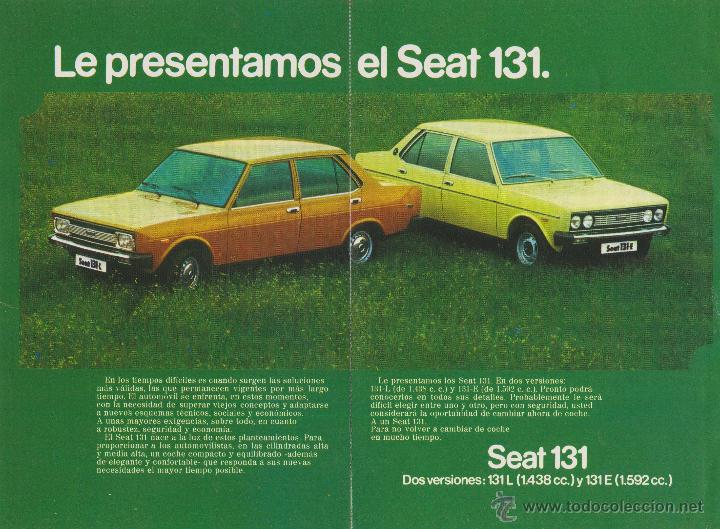 Sammelleidenschaft Papier: Publicidad Automovil Seat 131