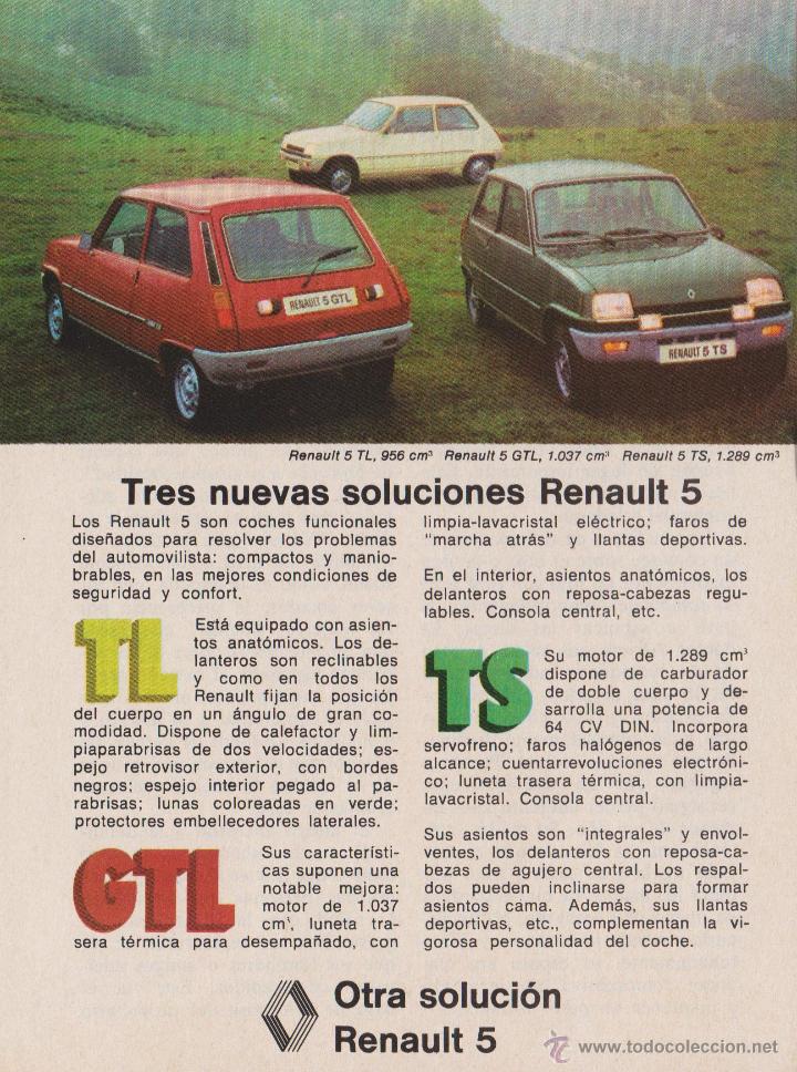 Sammelleidenschaft Papier: Publicidad Automovil Renault 5