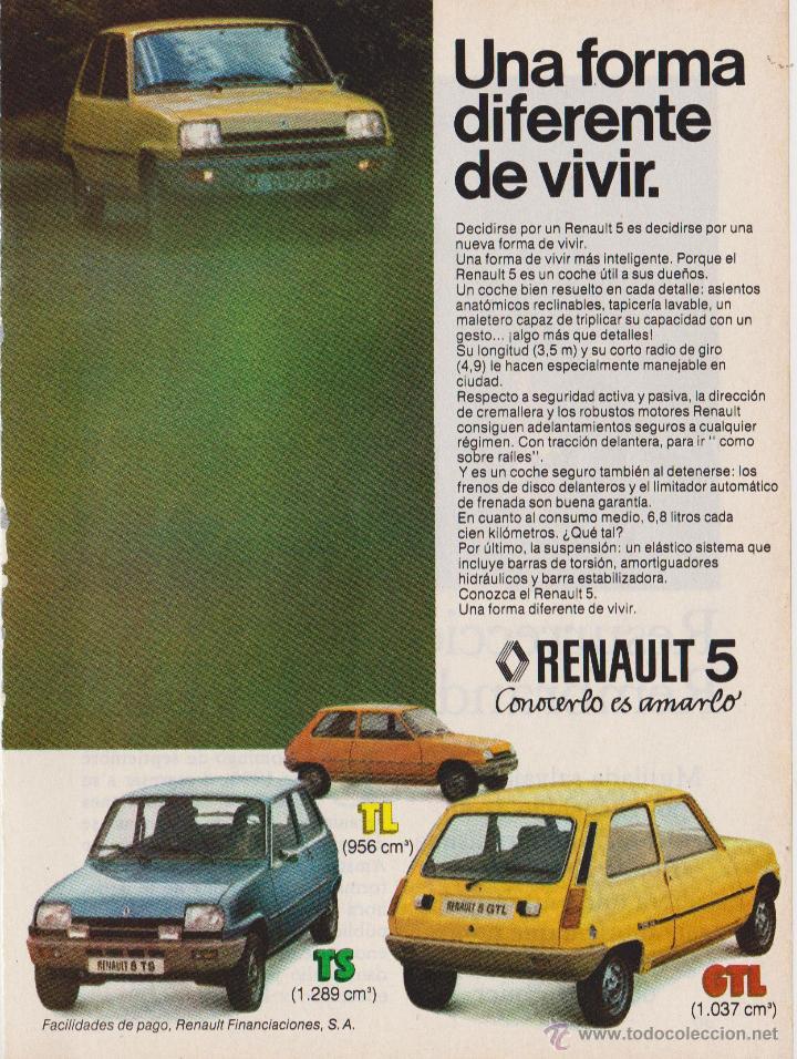 Sammelleidenschaft Papier: Publicidad Automovil Renault 5