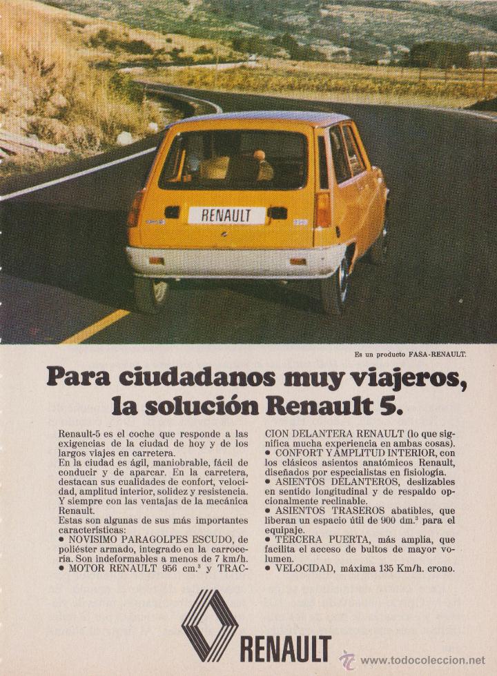 Sammelleidenschaft Papier: Publicidad Automovil Renault 5