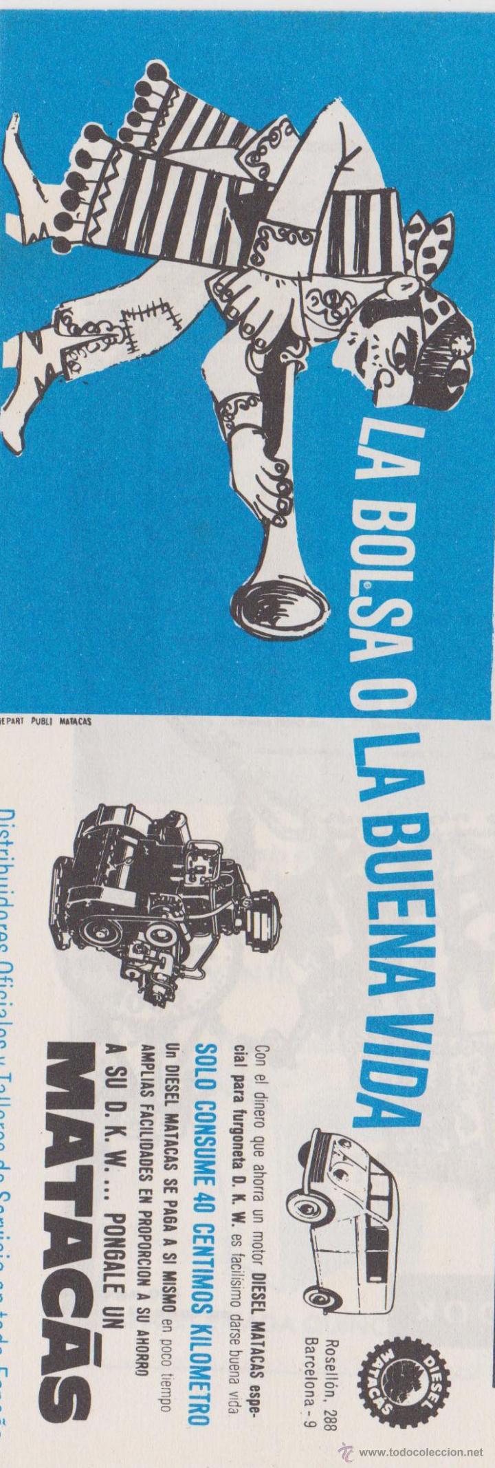 Sammelleidenschaft Papier: Publicidad Motores Matacas