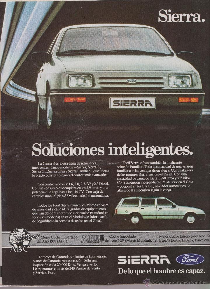 Sammelleidenschaft Papier: Publicidad Automovil Ford Sierra