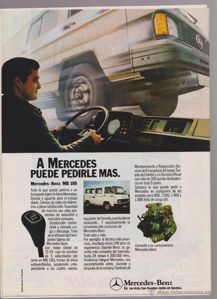 Sammelleidenschaft Papier: Publicidad Furgoneta Mercedes Benz