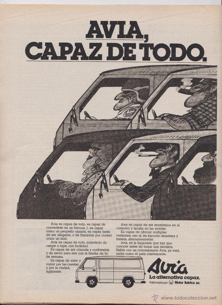 Sammelleidenschaft Papier: Publicidad Furgoneta Avia