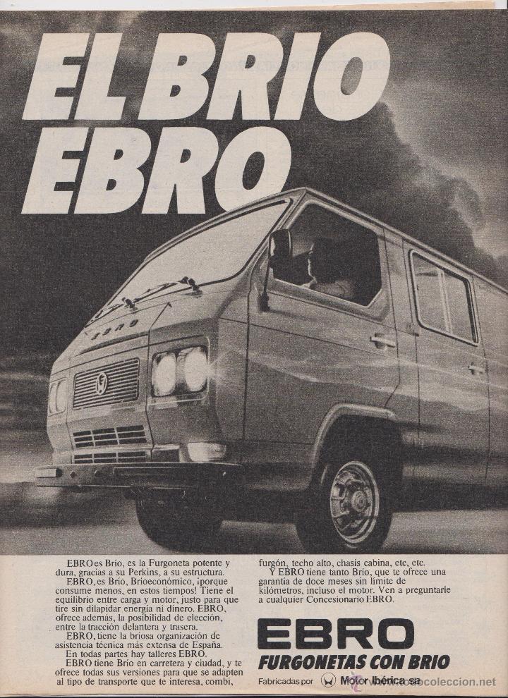 Sammelleidenschaft Papier: Publicidad Furgoneta Ebro