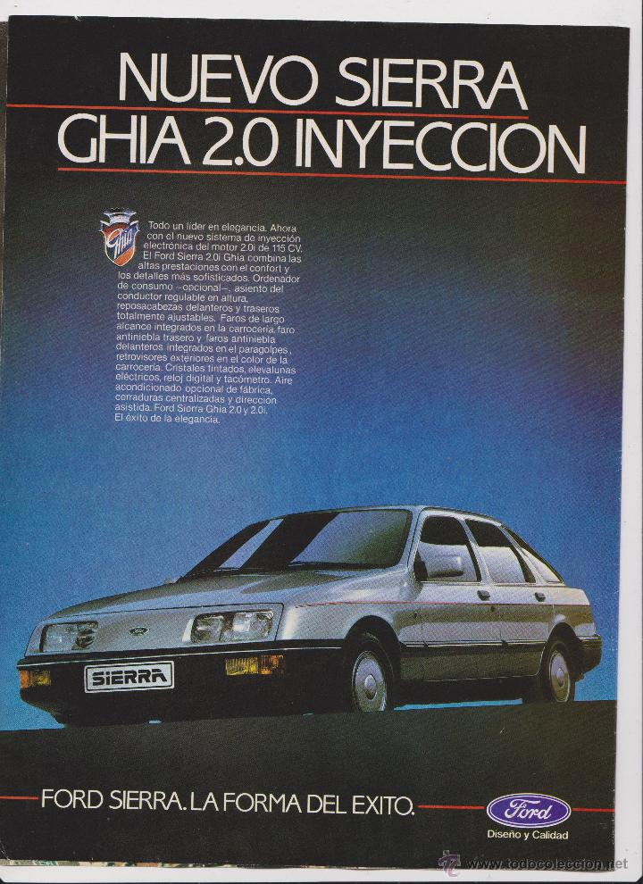 Sammelleidenschaft Papier: Publicidad Automovil ford  sierra