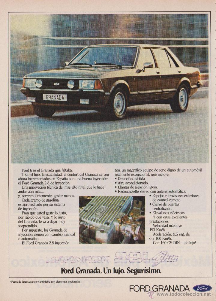 Sammelleidenschaft Papier: Publicidad Automovil Ford Granada
