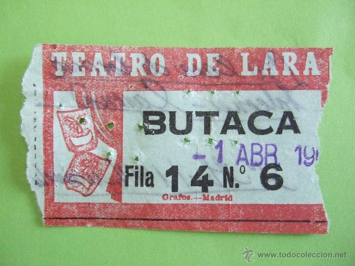 Coleccionismo: ENTRADA TEATRO LARA - 1 DE ABRIL DE 1964 - LA CASA DE LOS SIETE BALCONES - CASONA