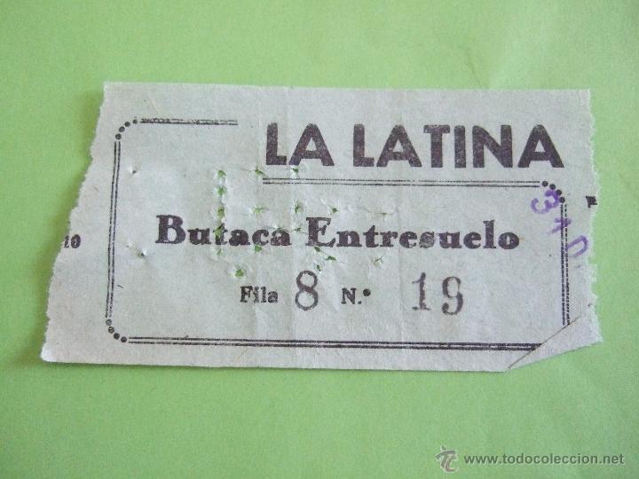 Coleccionismo: ENTRADA LA LATINA - MADRID - A&Ntilde;OS 50/60