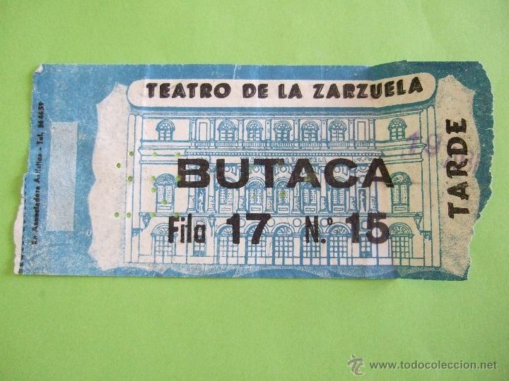 Coleccionismo: ENTRADA TEATRO DE LA ZARZUELA - BALLET DE ANTONIO - A&Ntilde;OS 70 ?