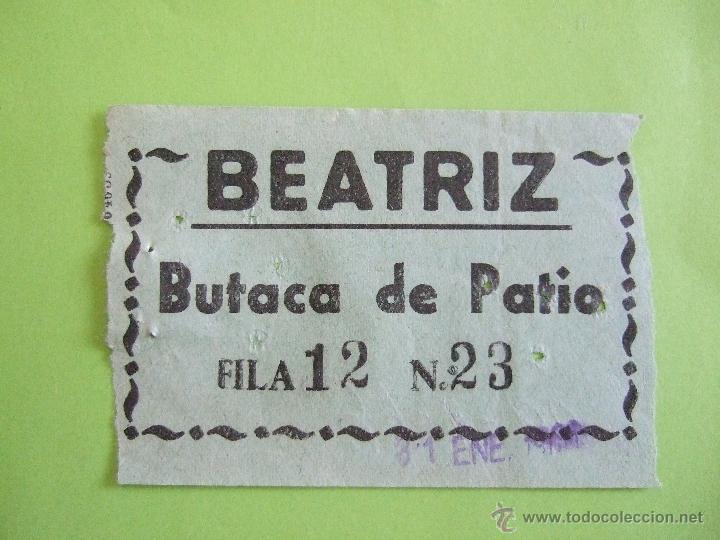 Coleccionismo: ENTRA BEATRIZ - 31 ENERO 1960
