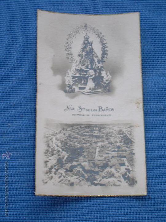Coleccionismo: ESTAMPA RELIGIOSA DE NTRA SRA DE LOS BA&Ntilde;O - PATRONA DE FUENCALIENTE - CIUDAD REAL