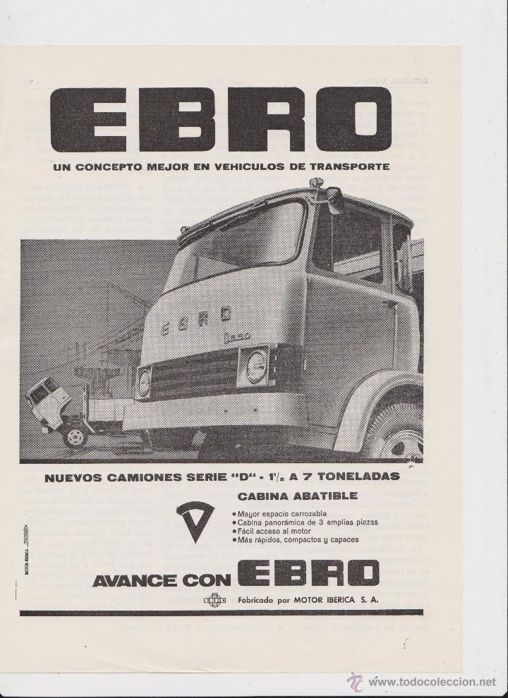 Coleccionismo: Publicidad Camion Ebro Serie D