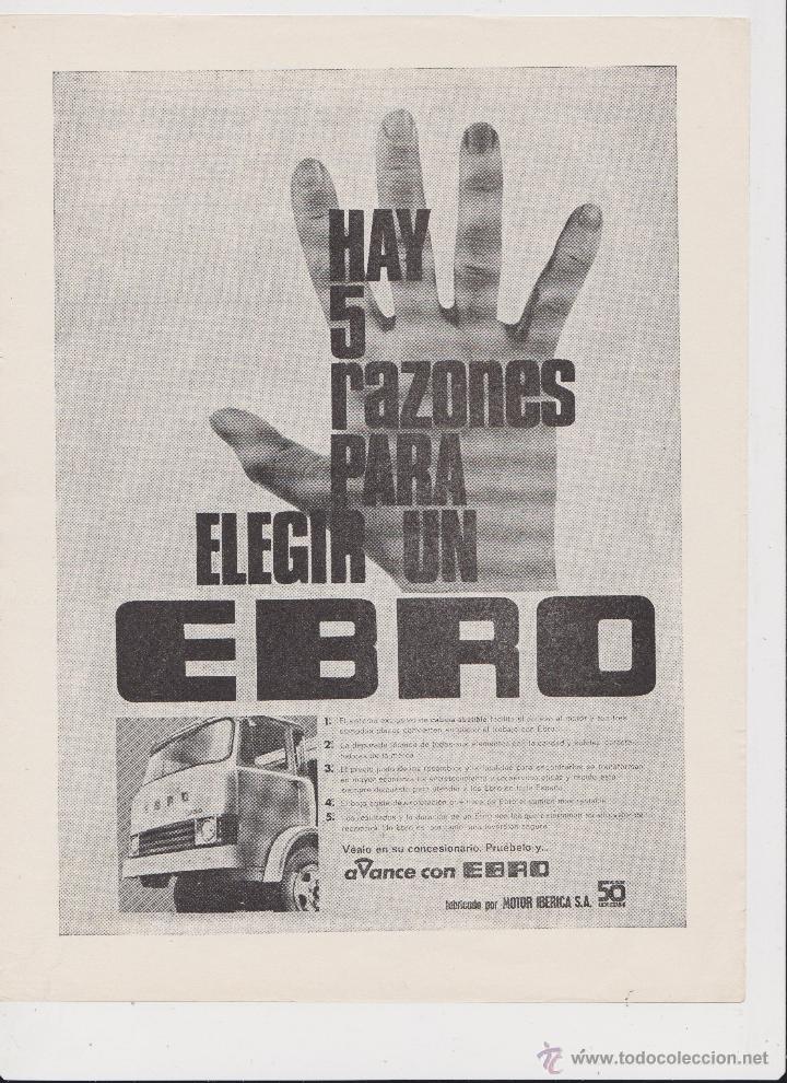 Coleccionismo: Publicidad Camion Ebro Serie D