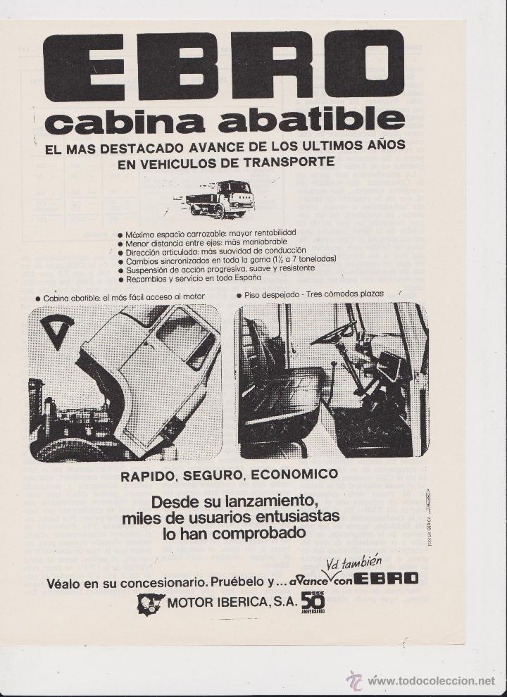 Coleccionismo: Publicidad Camion Ebro Serie D