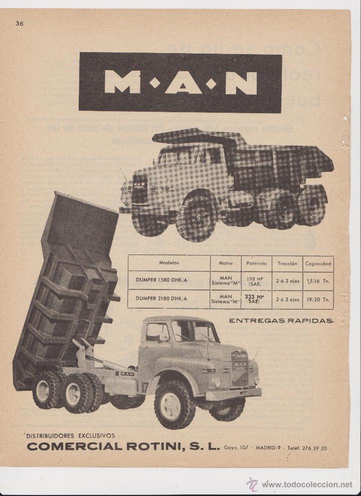 Coleccionismo: publicidad camion man dumpers
