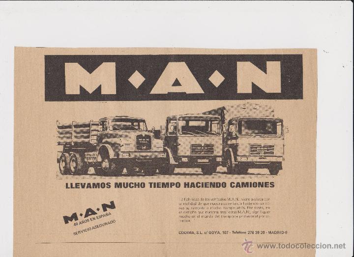 Coleccionismo: publicidad camion man